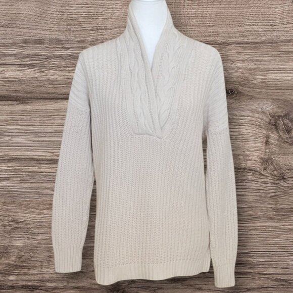 Ralph Lauren 100% Cotton Cable Knit Fisherman Sweater Classic Sz M - Picture 1 of 14